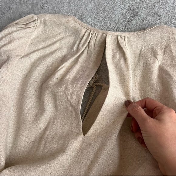 NWT Spell & The Gypsy Collective Lola Linen Tunic Dress Biscuit Ivory Large - Picture 15 of 17